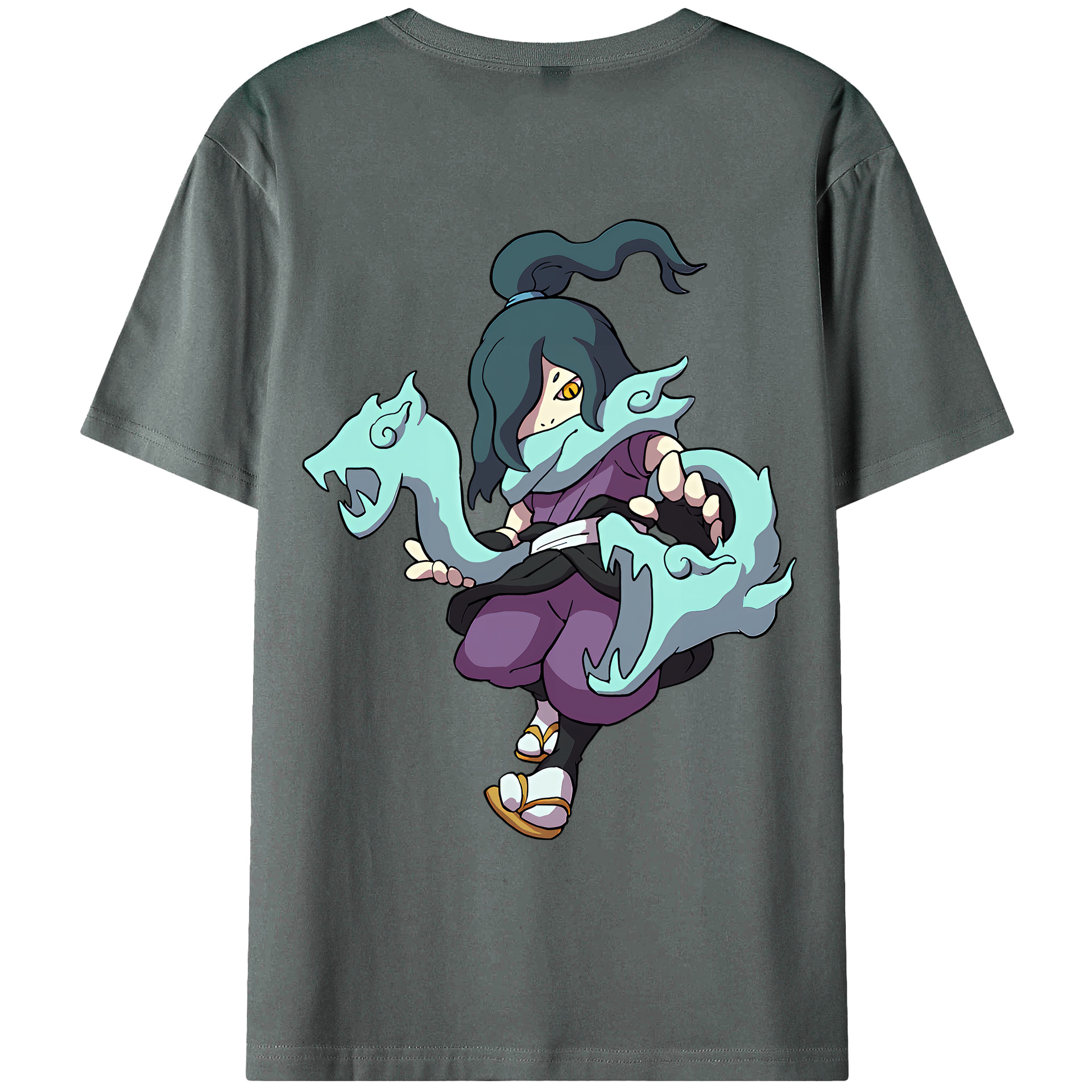 （画像用） 妖怪ウォッチ Yo-kai Watch 綿100％ メンズ半袖Tシャツ（バックプリント） 通気性